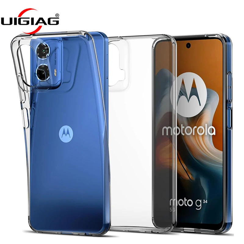 Silicone Soft Clear Case For Motorola Edge 50 40 30 20 Pro Lite G24 G54 G84 G53 G73 G13 G62 G52 G42 Transparent Cover phone case phone protector cover
