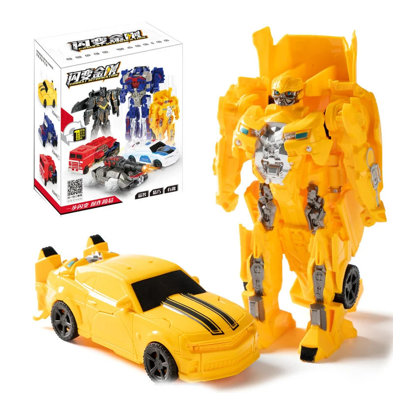 thumbnail image 1 of Kit de juguetes de transformación de coches para niños, robot de transformación, modelos 2 en 1, modelo de un solo paso, coche deformado, juguetes de dinosaurios para niños, regalos, 1 of 5