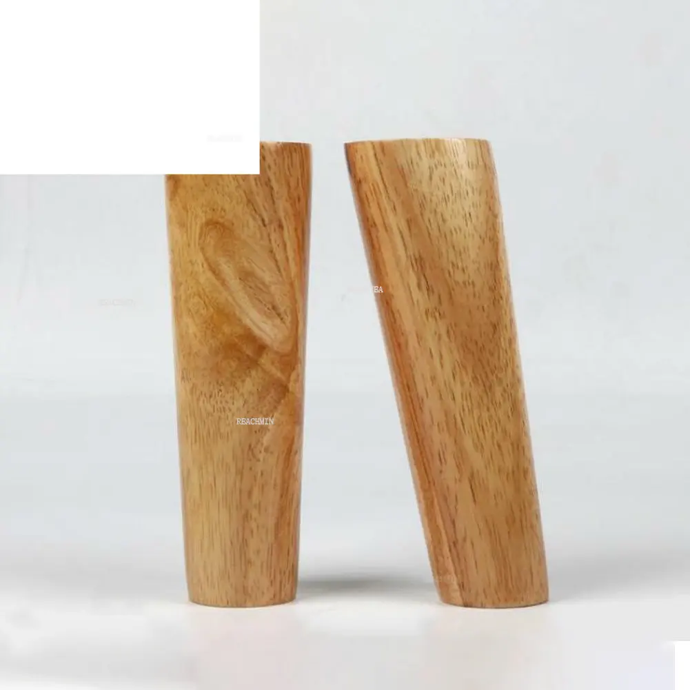 4pcs 6/15/30cm Natural Solid Wood Leg for Furniture Coffee Table Feet Sofa Bed Tv Cabinet Chair Tilted Cone Foot Replacement Leg