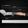 Multi-purpose portable Damascus knife stainless steel folding outdoor knife camping survival high hardness folding knife 4