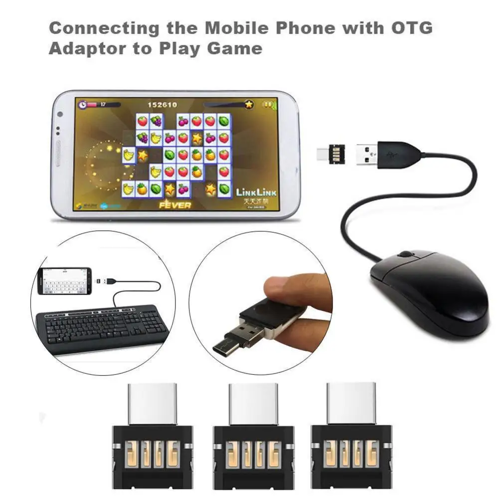 Адаптер-конвертер OTG «папа»-«мама» USB Type-C, 1/5/10 шт. | AliExpress