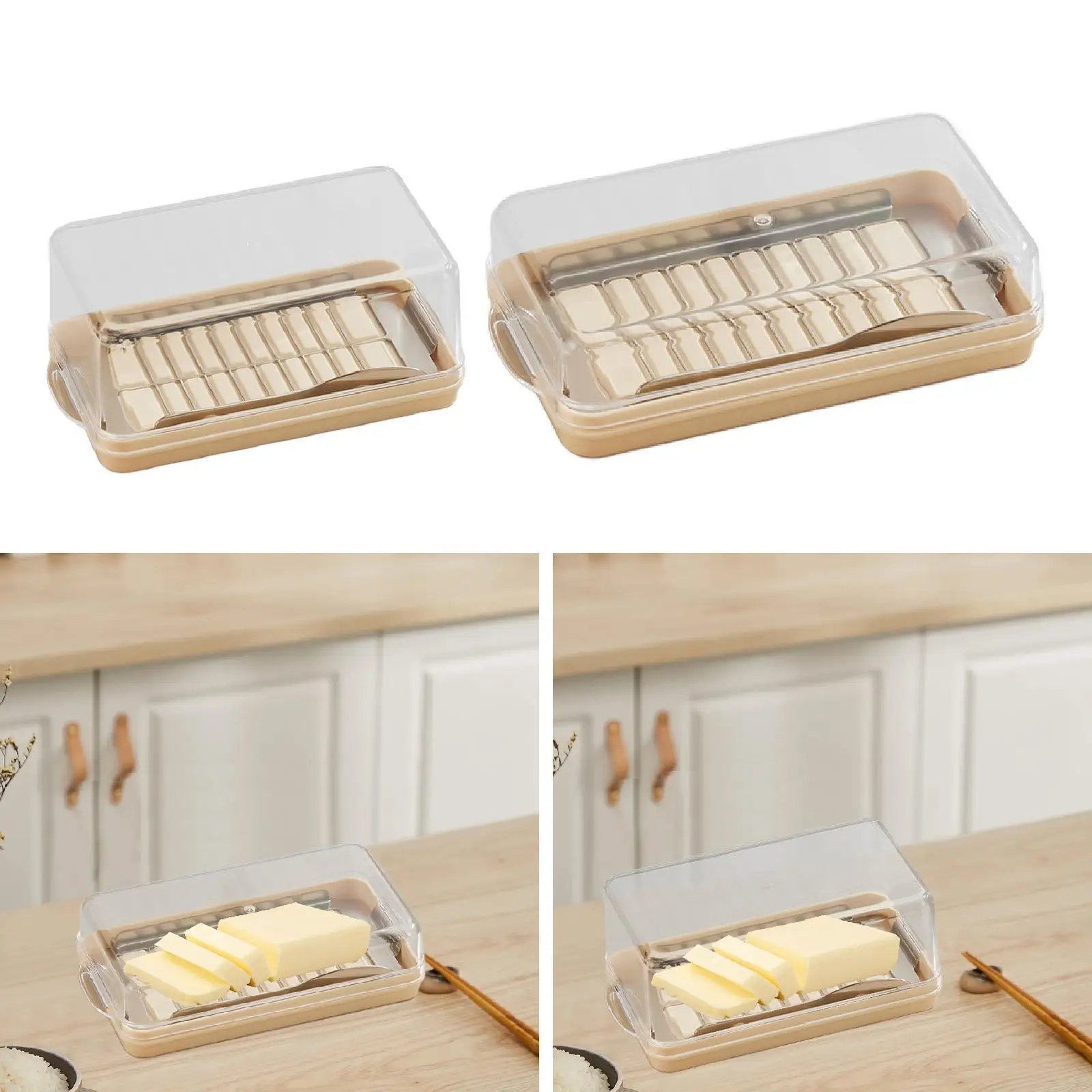 Butter Slicer Cutter Container Butter Keeper,Kitchen Baking Tool Multipurpose for Easy Cutting and Storage for Pantry Baking