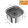 Stainless Steel Dog Drinking Water 3L Large Capacity Anti-splash Dog Water Food Bowl Non-Wetting Mouth Cats Bowl Dog Accessories 3