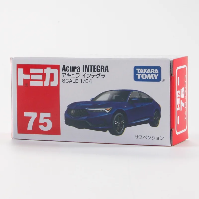 Takara Tomy Tomica 1/64 미니 다이캐스트 합금 자동차 모델 장난감, 금속 스포츠 차량, Acura INTEGRA 십대 선물, 75-13