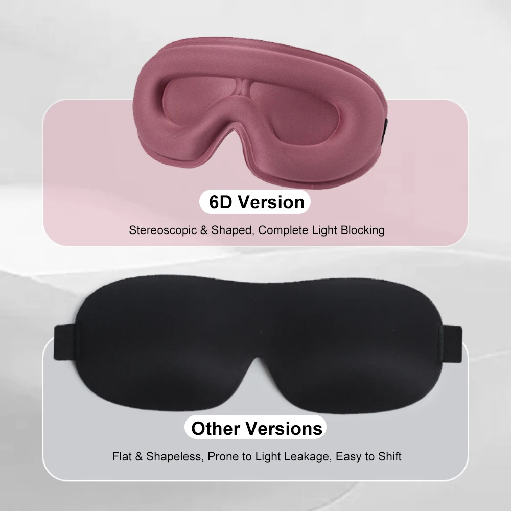 3D Sleeping Mask Block Out Light Sleep Mask for Eyes Soft Sleeping Aid Eye Mask for Travel Eyeshade Night Breathable Slaapmasker