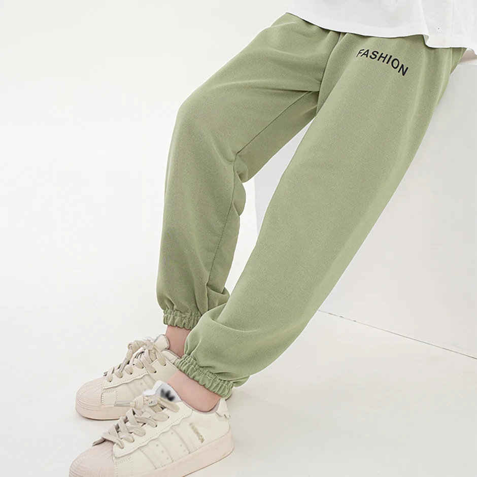 Summer And Autumn New Children's Solid Color Letter Casual Sports Sweatpants For Boys And Girls Handsome And Cute Pants 18 S7c63909432b0412f83d6bd1581639e05A