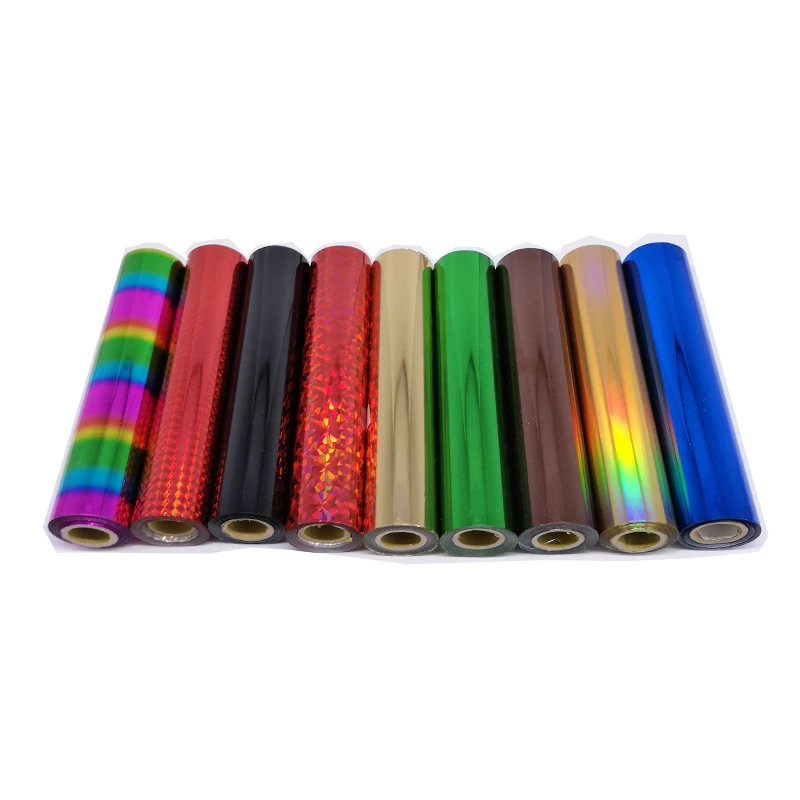 80M/Roll Gold Silver Hot Stamping Foil Paper Rolls for Laminator Laminating Heat Transfer on Laser Printer Diy Card Craft Paper