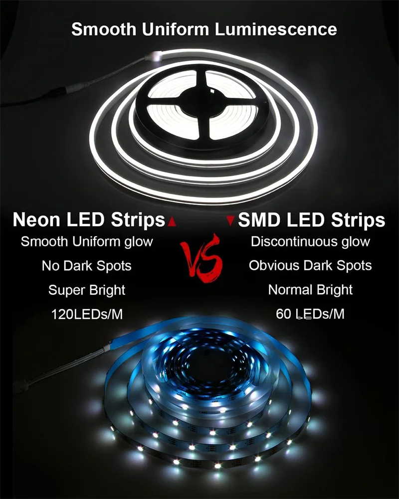 Description Picture 4 of item32.8ft/10m TUYA LED Lights Strip LED Neon Rope Light WIFI Waterproof Flexible Neon Strip Lights for Indoor Outdoor Decoration