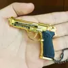 Detachable 1:3 92f Alloy Pistol Model Keychain Portable Toy Gun Fake Gun Decoration Military Fan Collection Party Holiday  Gift 1