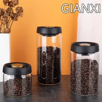 GIANXI Vacuum Sealed Jug Coffee Beans Glass Airtight Canister Food Grains Candy Keep Fresh Storage Jar Kitchen Accessories 6