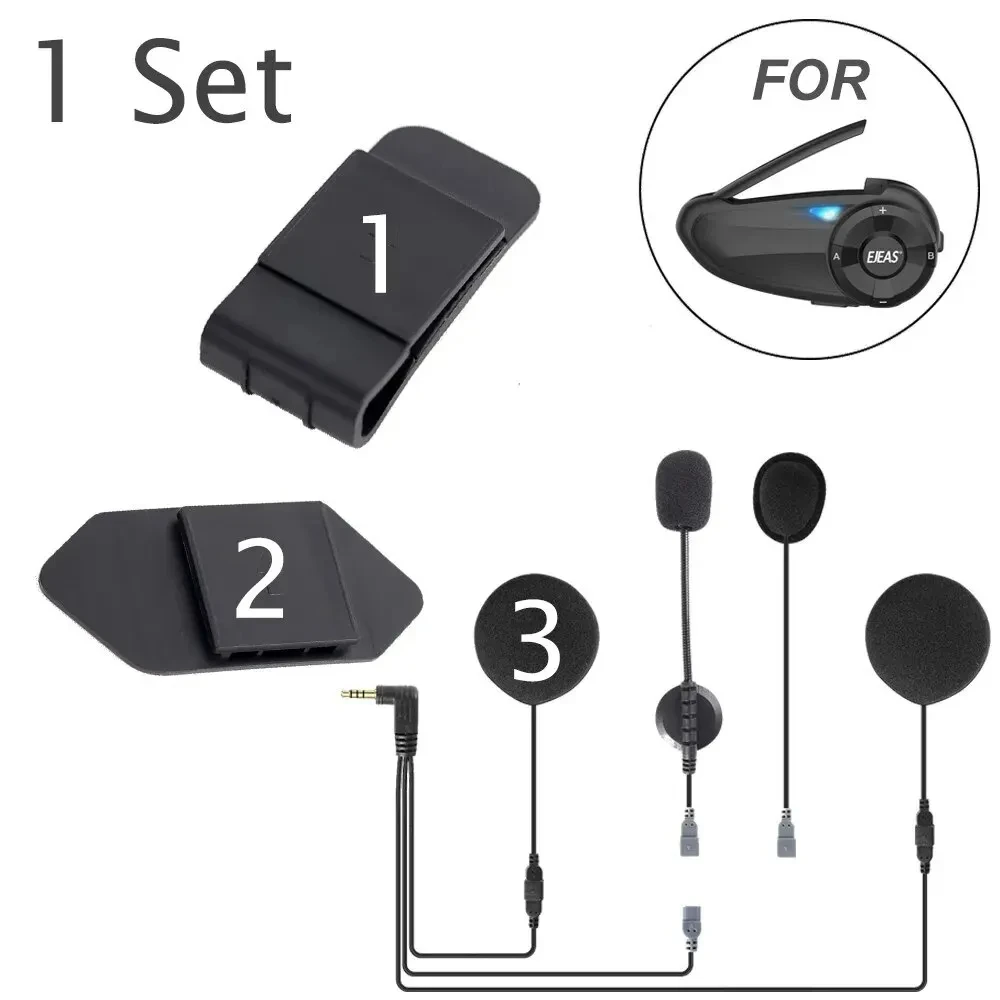 Motorcycle Helmet Earphones with Mounting Clips
