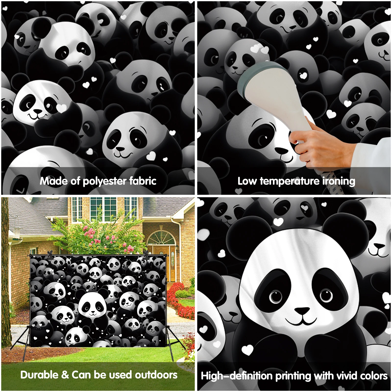 Panda10 ׸ ,  , , Ȱ Ǵ Ÿ Ƽ Ŀ , 59x39 ġ, 1PC