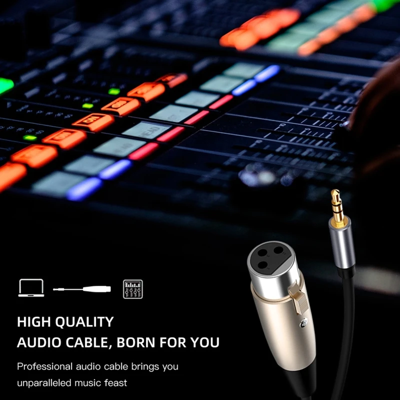 XLR -3.5mm ׷    ̺, 3  XLR -1/8 ġ TRS ̴   ̺  ڵ
