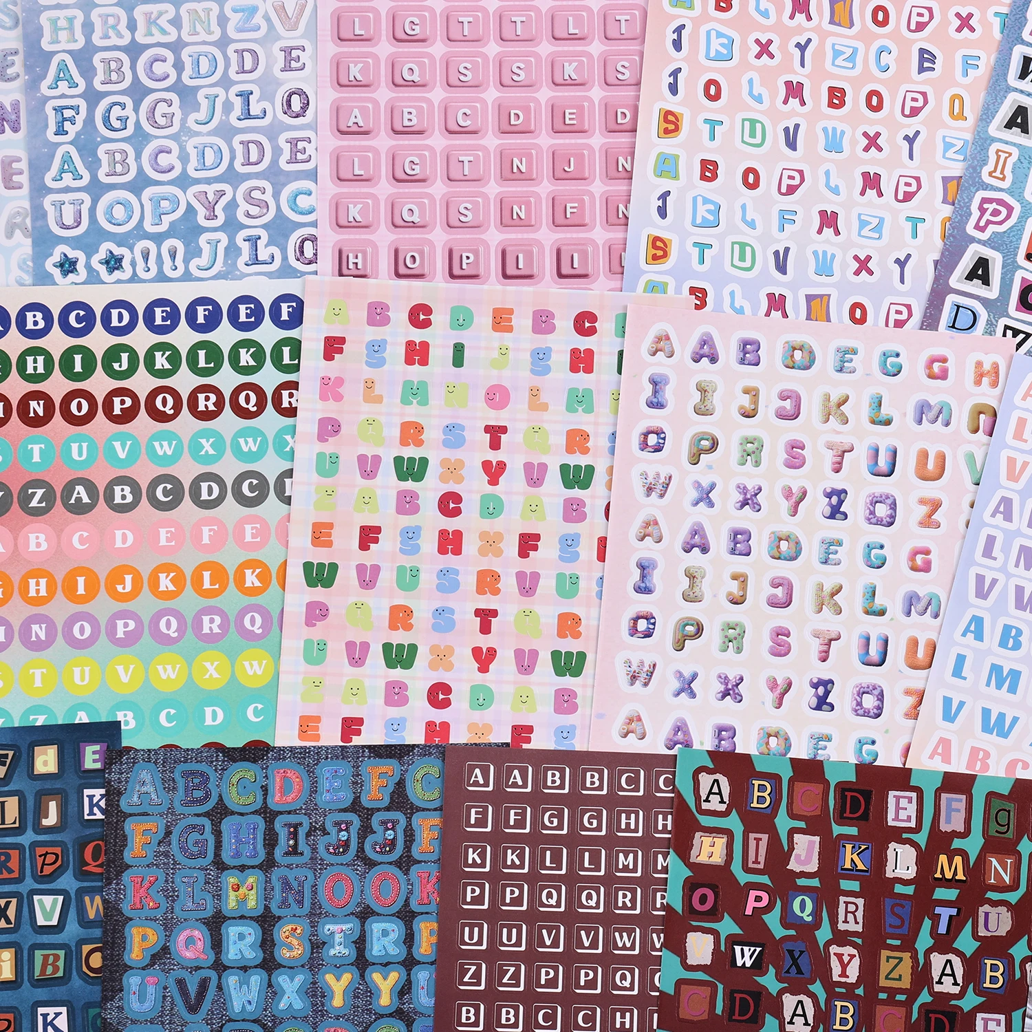 2000+ Pcs Alphabet Sticker for Journaling Fun Colorful Craft Letter Stickers for Junk Journal Scrapbooking Supplies Ideal DI