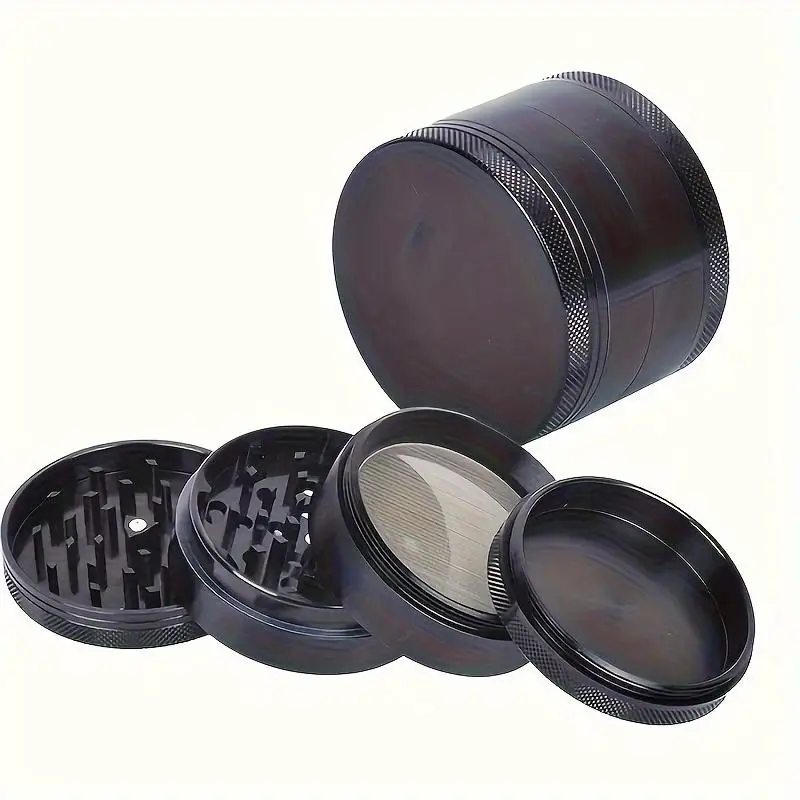 Herb Metal Grinder 41mm 4-layer Iridescent Tobacco Grinder Spice Miller Crusher Zinc Alloy Smoke Accessories Nano Paint Surface