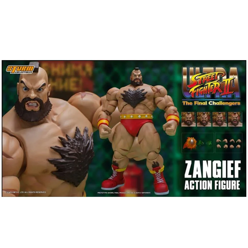 In Magazzino Original Storm Toys 1/12 Ultra Street Fighter Ii Gli Sfidanti Finali Zangief Game Character Model Doll Art Collection