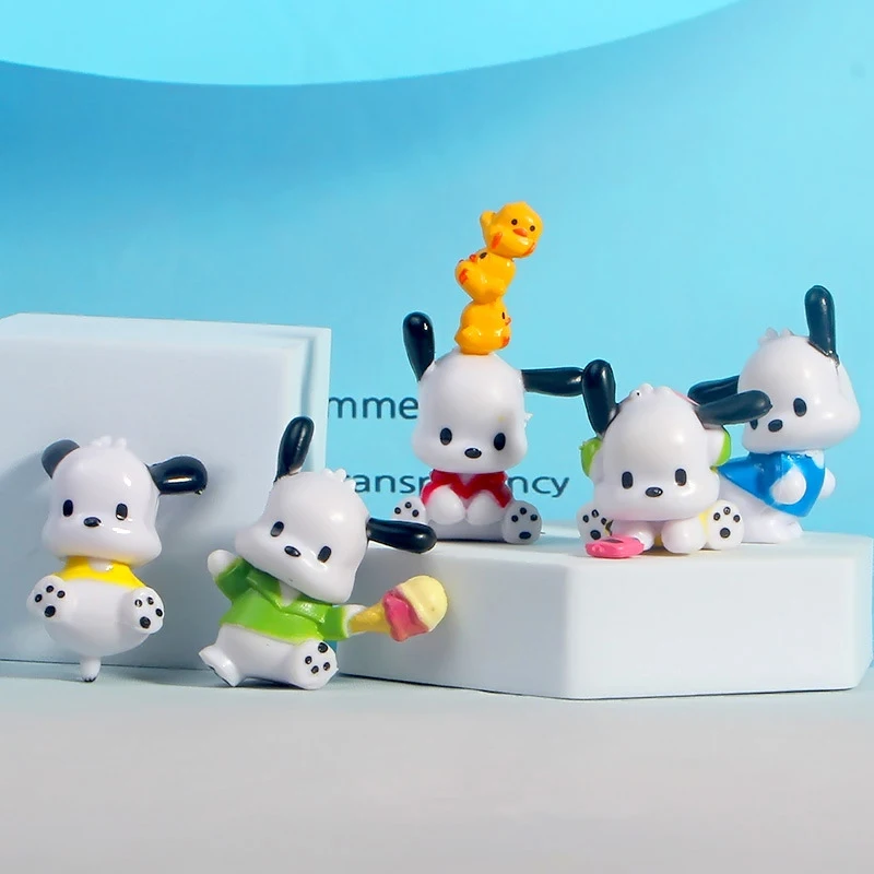 

5 шт. Sanrio Мультяшные куклы аниме экшн-фигурки понравило Коричный Настольный орнамент модели куклы игрушки детские подарки на день рождения