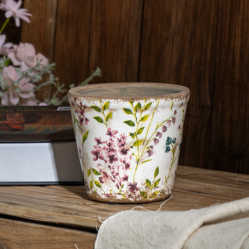 

Creative Retro Ceramic Flower Pots for Home use Indoor and Outdoor Courtyards Nordic style Countryside Succulent Small and Exqui
