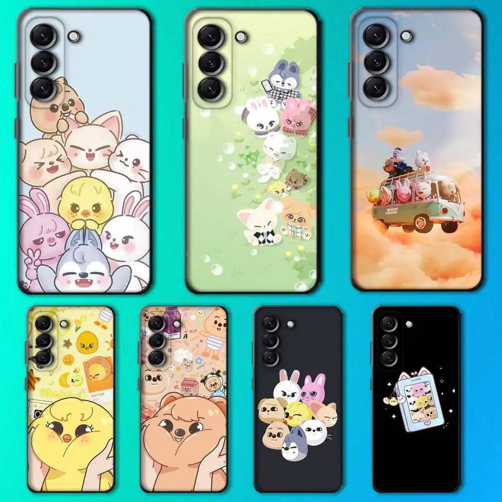 Kpop Stray-Kids Skzoo Soft Black Phone Case