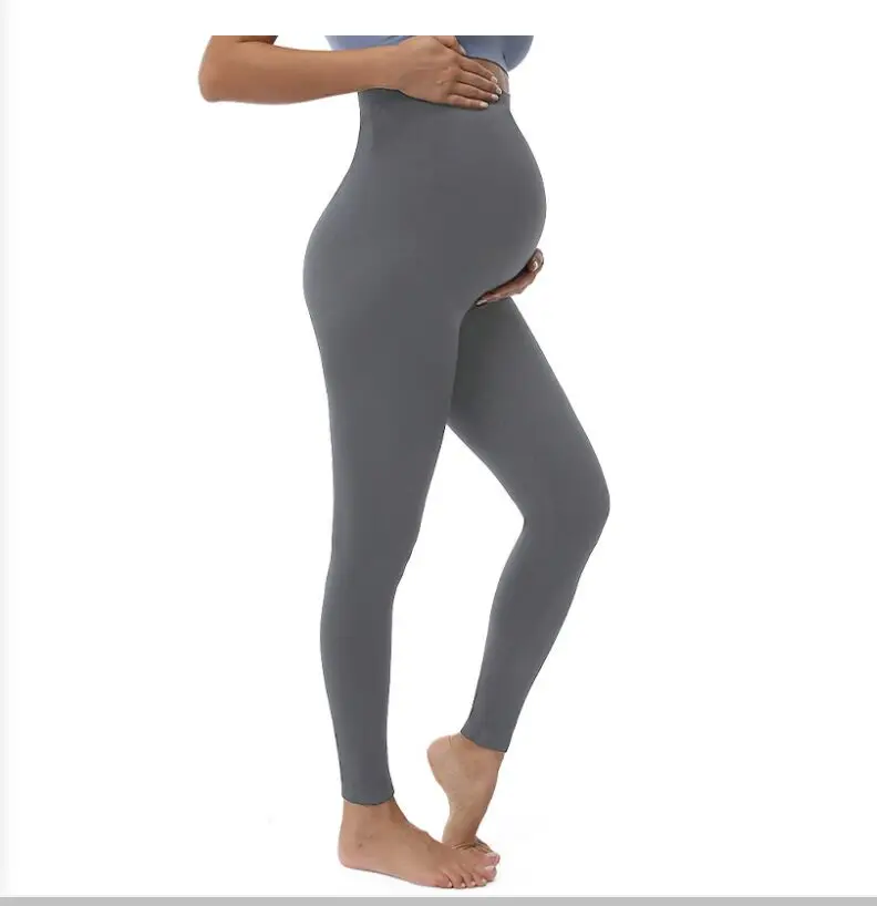 

Thin belly support maternity pants with high elasticity and buttocks lifting without any marks for external wearing yoga clothin
