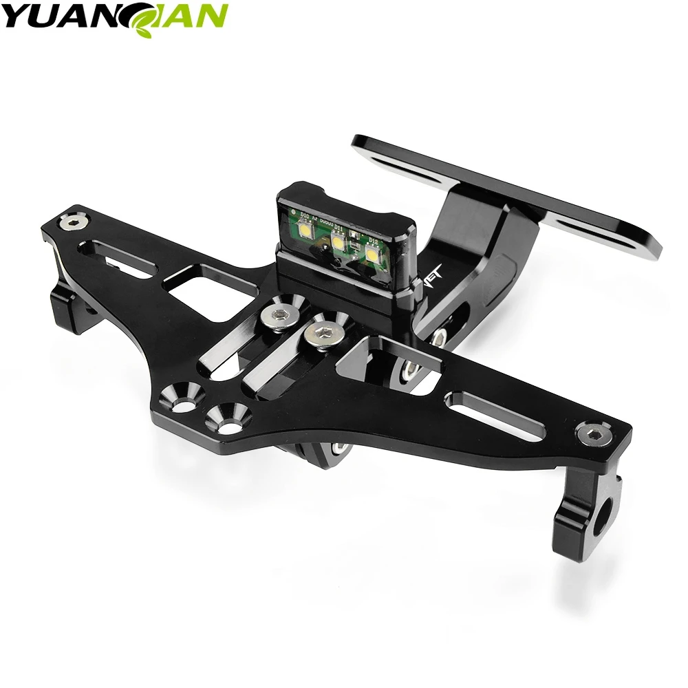 

For Honda CB 599 CB 600 CB599 CB600F HORNET 1998-2006 2003 2004 2005 CNC Motorcycle License Plate Bracket Holder With LED Light