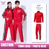 Custom Men Jacket Tracksuit Casual Sports Suit print logo Men's Set Autumn  Two Pieces Set Mens Sportswear Plus Pants Suit 1