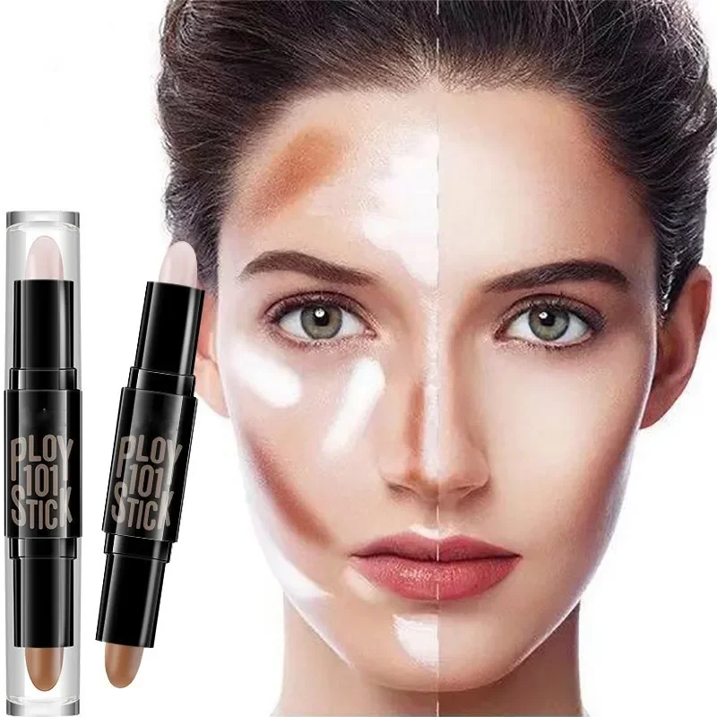 Facial Contour Stick Multi Color Double Headed Concealer Highlighter Shadow Pen