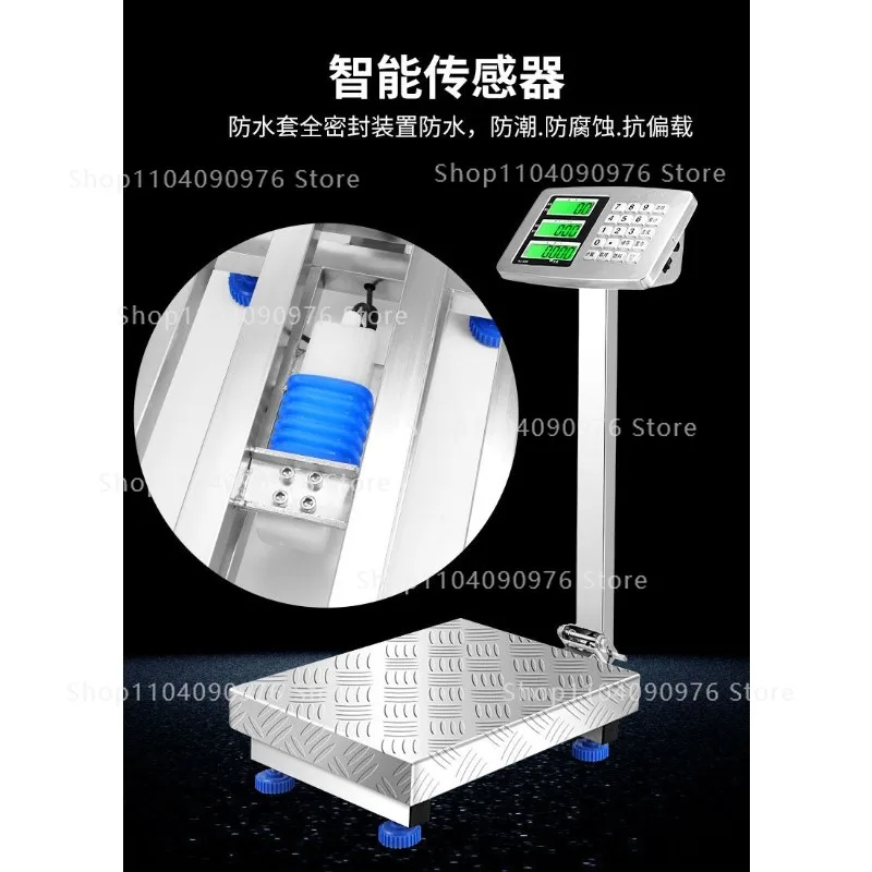 Commercial Waterproof Folding Seafood Scale 300kg Electronic Precision Table Sca