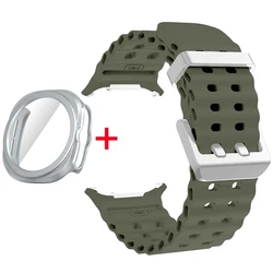 Versatile Protective Watch Cover with Strap and Tempered Glass for Galaxy 9 Ultra 2 (AGrSS)