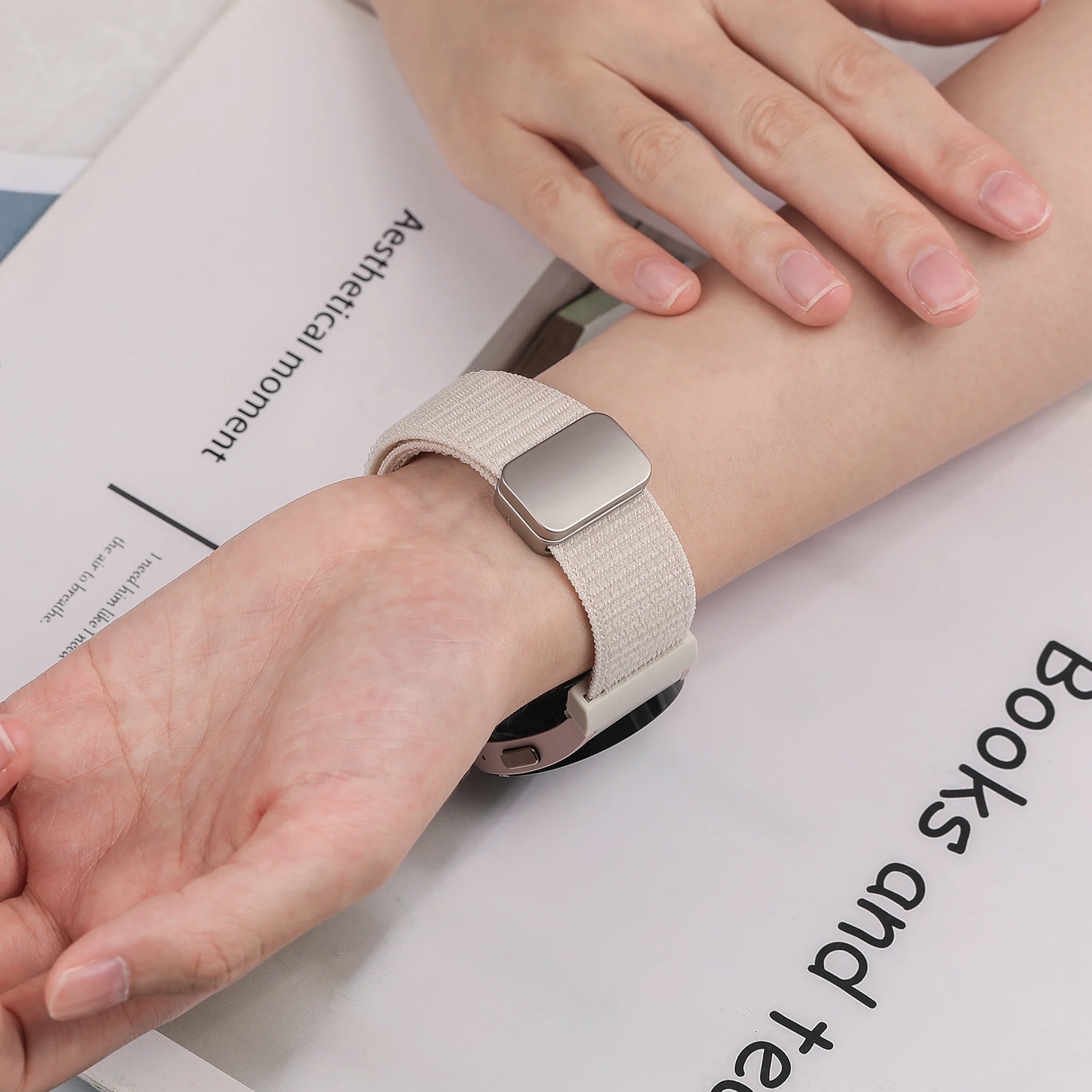 Magnetic nylon Band For Samsung Galaxy Watch 7 FE 6 4 Classic 5 pro 44mm 40mm 47mm 43mm 45 No gaps bracelet Galaxy Watch 7 Strap 5 Magnetic nylon Band For Samsung Galaxy Watch 7 FE 6 4 Classic 5 pro 44mm 40mm 47mm 43mm 45 No gaps bracelet Galaxy Watch 7 Strap – Bild 5