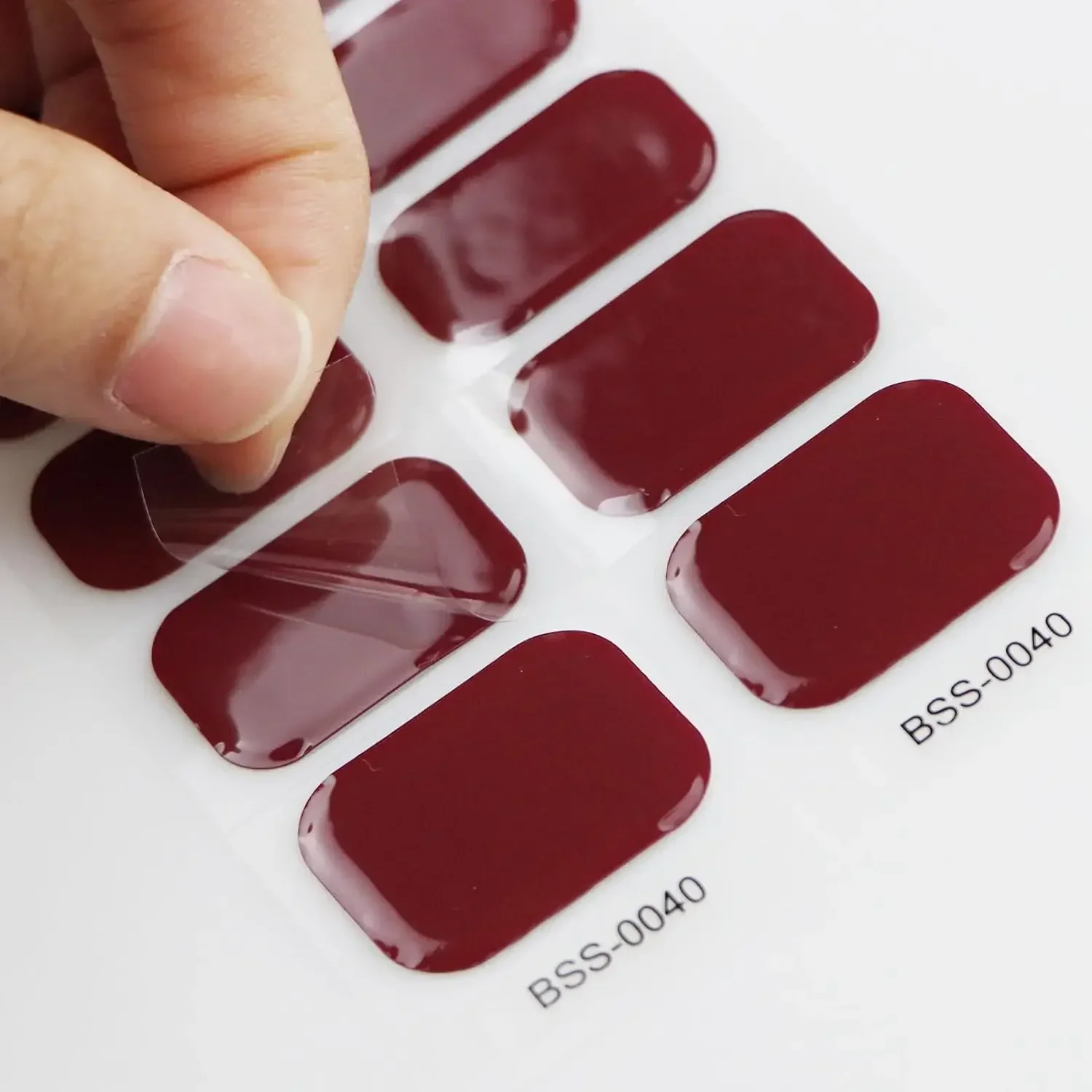 Semi Cured Gel Nail Polish Strips 20 Tips Nail Wraps Artist Self-Ashesive Girl Beauty Nails Sticker UV/LED Lamp Need 4