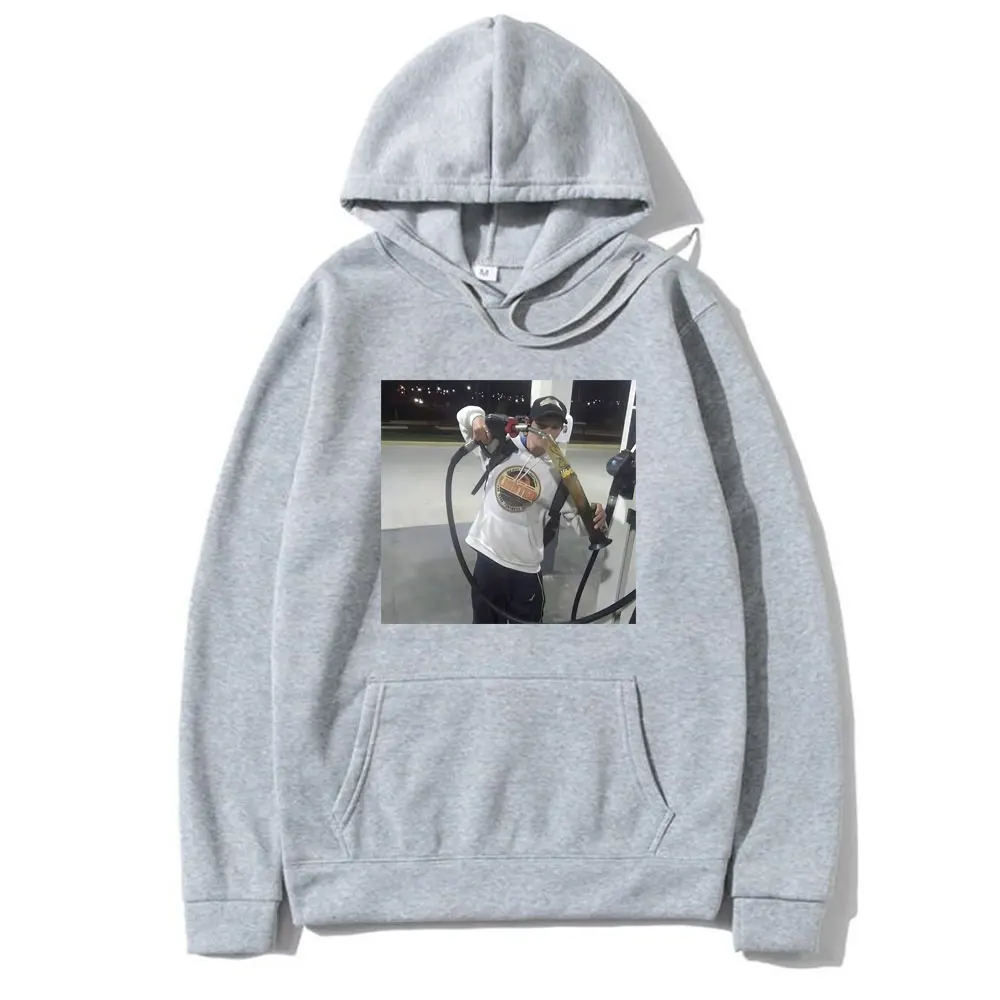 Petrol Bong Funny Meme Print Hoodie Male Vintage Streetwear Men Women Casual Oversized Sweatshirt Unisex Fleece Cotton Hoodies
