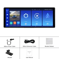 Podofo 10.26" Autoradio Multimédia Universel avec Écran 4K, Caméra de Tableau de Bord, Carplay Sans Fil, Android Auto, Bluetooth et WiFi pour Voitures et Fourgonnettes 8