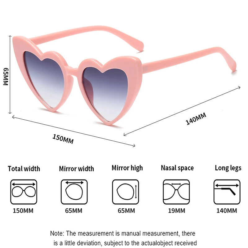 Women Fashion Heart Shaped Effects Glasses Watch The Lights Change To Heart Shape At Night Diffraction Glasses Female Sunglasses 6