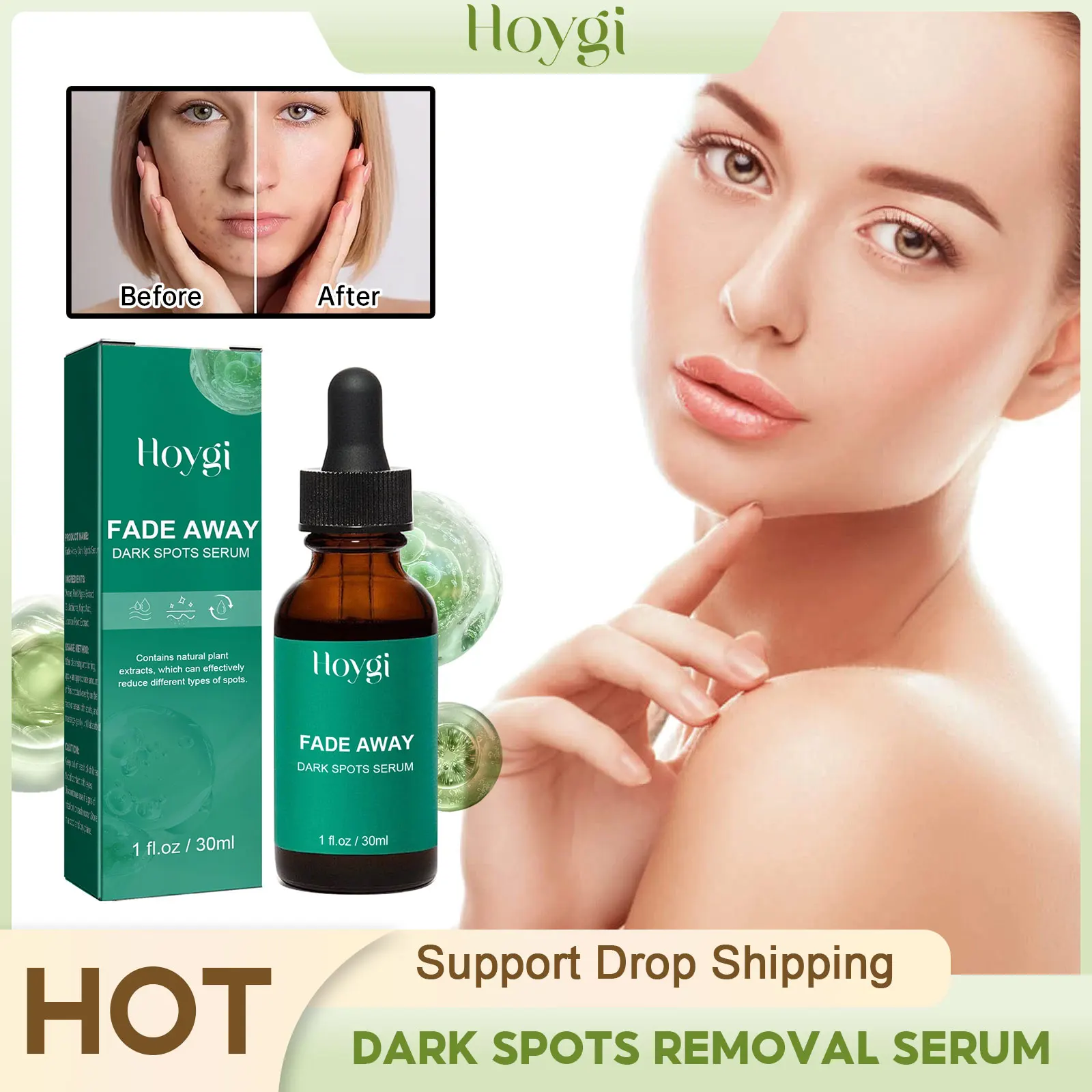 

Dark Spots Treatment Serum Fade Acne Marks Remove Melasma Anti Pigmentation Whitening Freckle Nourishing Pores Shrinking Essence