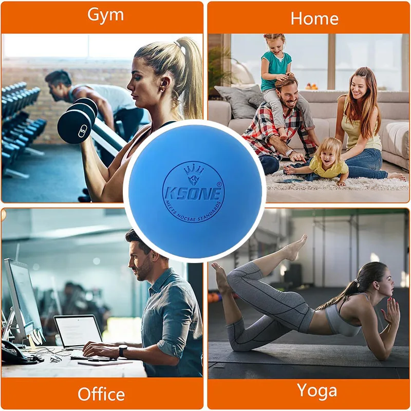 6.3cm Portable Massage Tool Massage Lacrosse Balls For Myofascial Release Trigger Point Muscle Knots Leg Neck Arm Muscle Relax