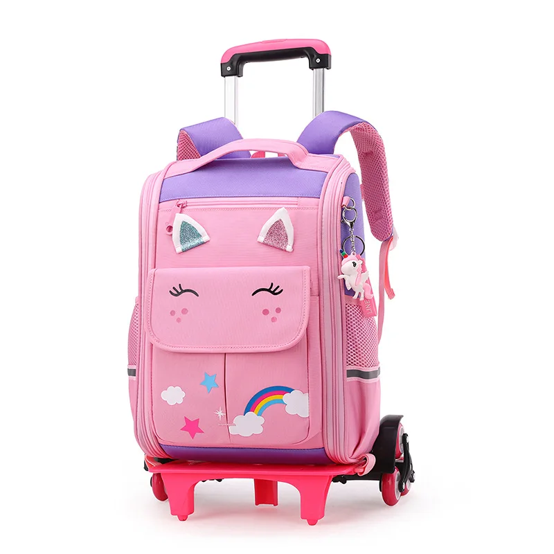 Student Hig capacity School bags Rolling Backpacks wheeled bag kids Trolley bag school backpack Children Trolley backpack whee