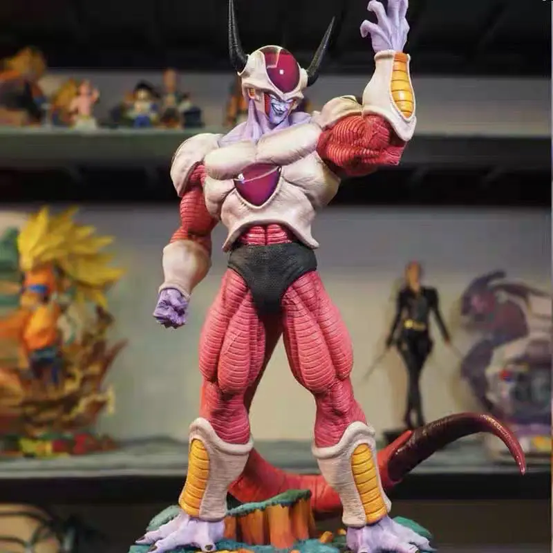 30Cm Anime Dragon Ball Z Action Figure White Hole Frieza Statue Pvc Collection Doll Seconda Forma Gold Freezer Figurine Model Toys