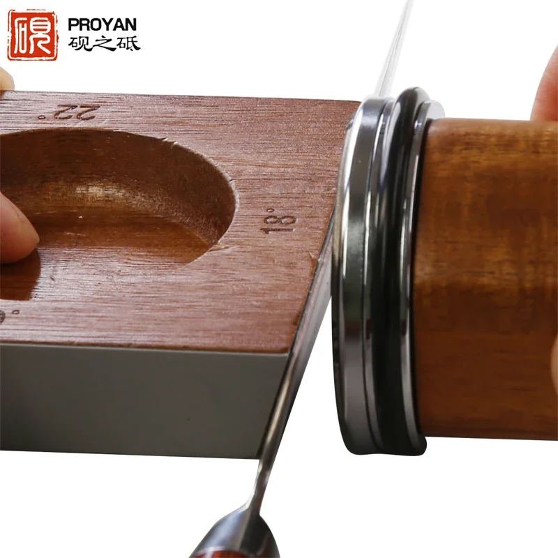 This innovative rolling knife-sharpener eliminates any chance of