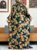 2025 coton musulman dame Abayas Ramadan vêtement de prière dubaï turquie moyen-orient Femme Robe ample Robe africaine Turban Joint