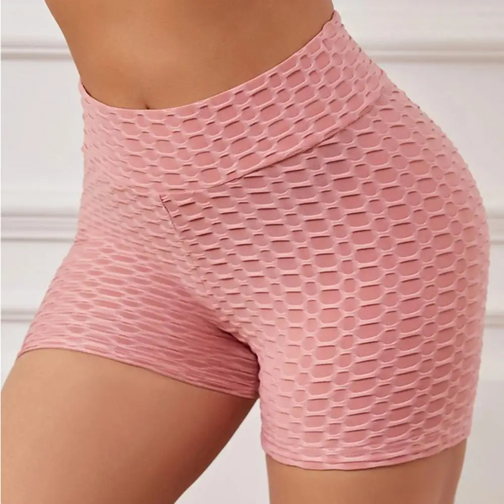 

Elastic Waistband Shorts High Waist Lace-up Women's Sports Shorts Slim Fit Breathable Yoga Cycling Shorts for Daily Wear Above