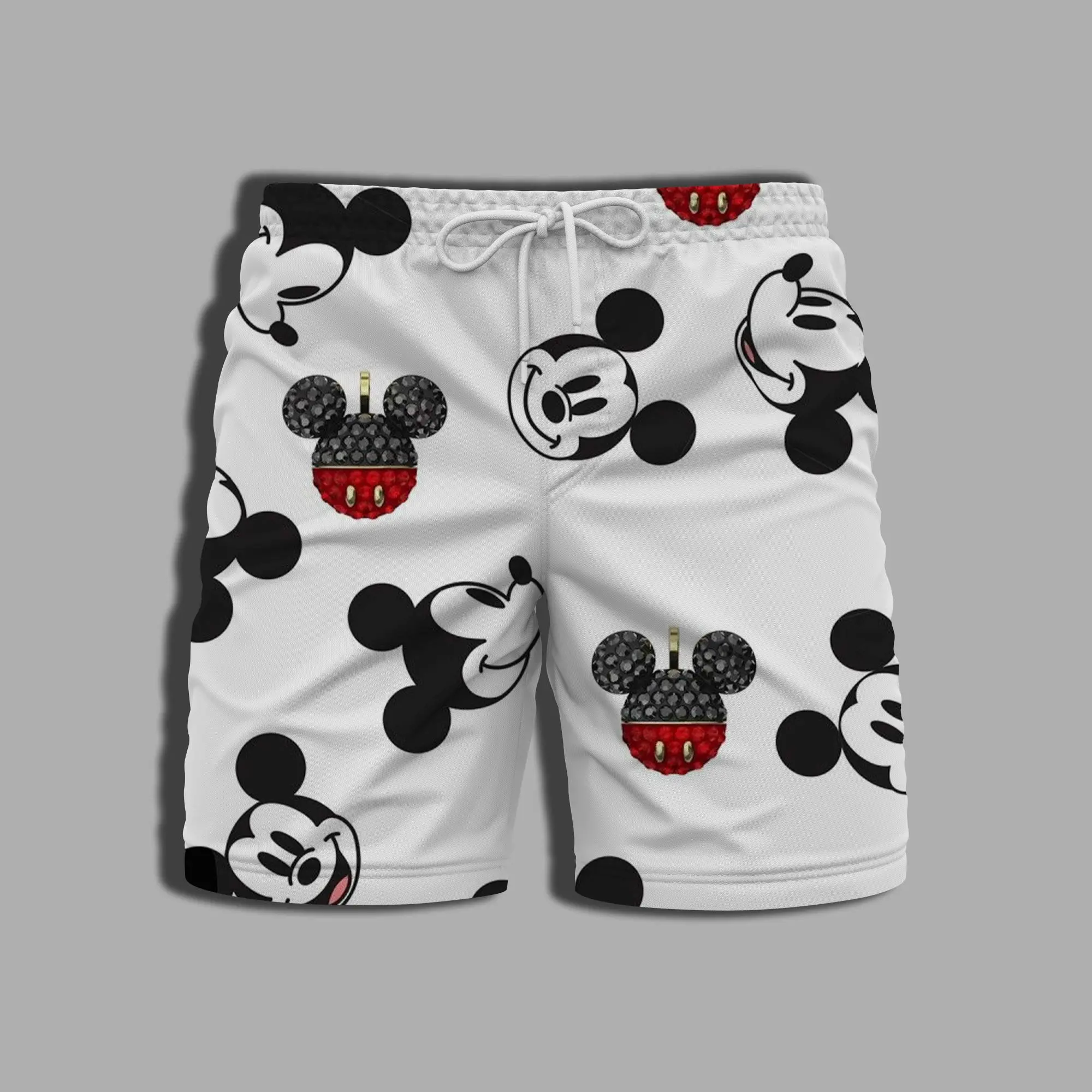 Men's Shorts for Women Whole Swimsuit Beach Pants Summer Bathing Suit Man Minnie Mouse Printing Gym Disney Mickey Clothing Male 5