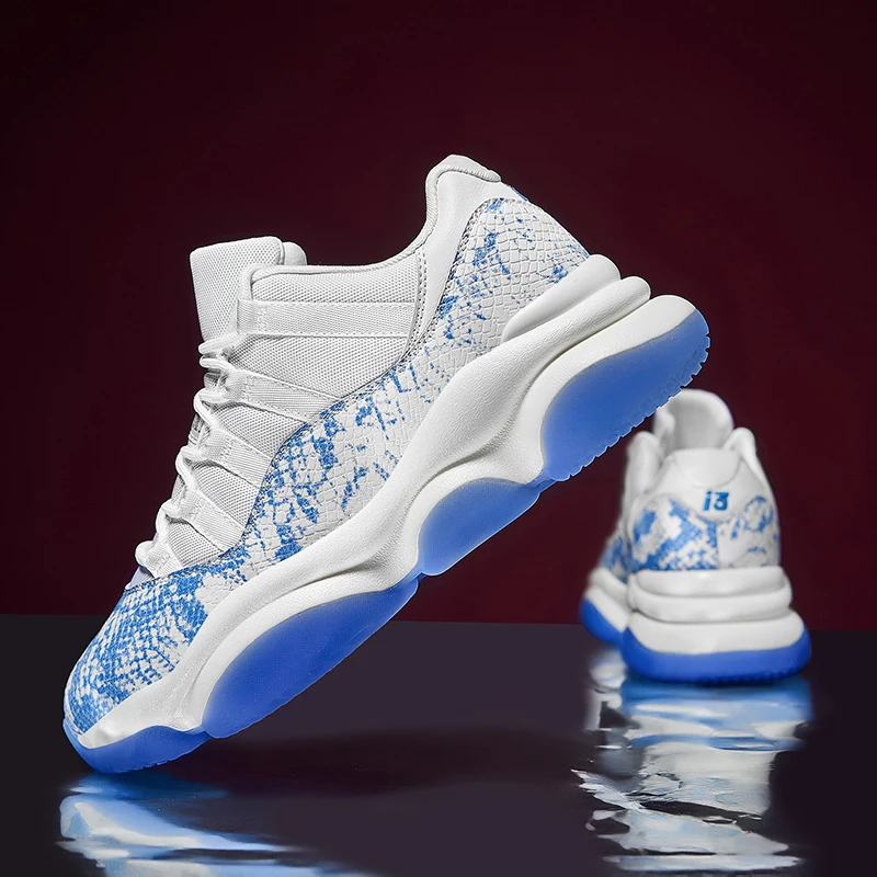 

Athletic Basketball Sneakers for Women Men's Basketball Shoes Breathable Cushioning Non-Slip Wearable Sports Shoes Gym Training