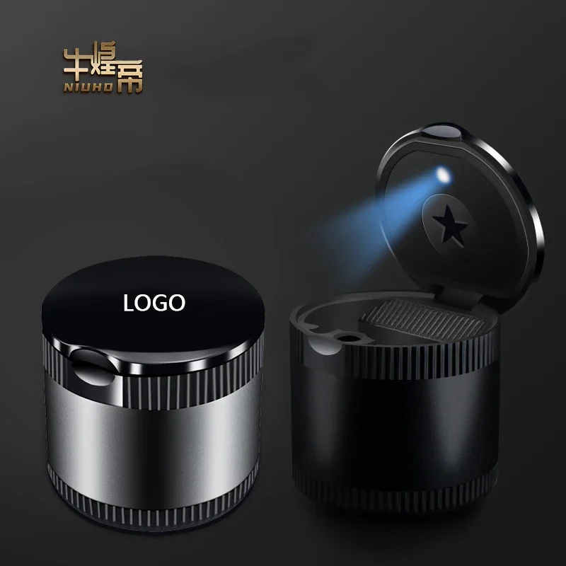 Posacenere Per Auto In Lega Di Alluminio Fluorescente Per Mercedes-Benz A B C E G W Classe S Amg Gle Glc Glb Eq Accessori Per La Decorazione D'Interni