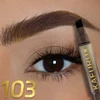 3D Dye Eyebrow Pencil Hairling Anti-smudge Waterproof Long Lasting Black Brown Large Brush Natural Wild Eyebrow Enhancers Cream 4