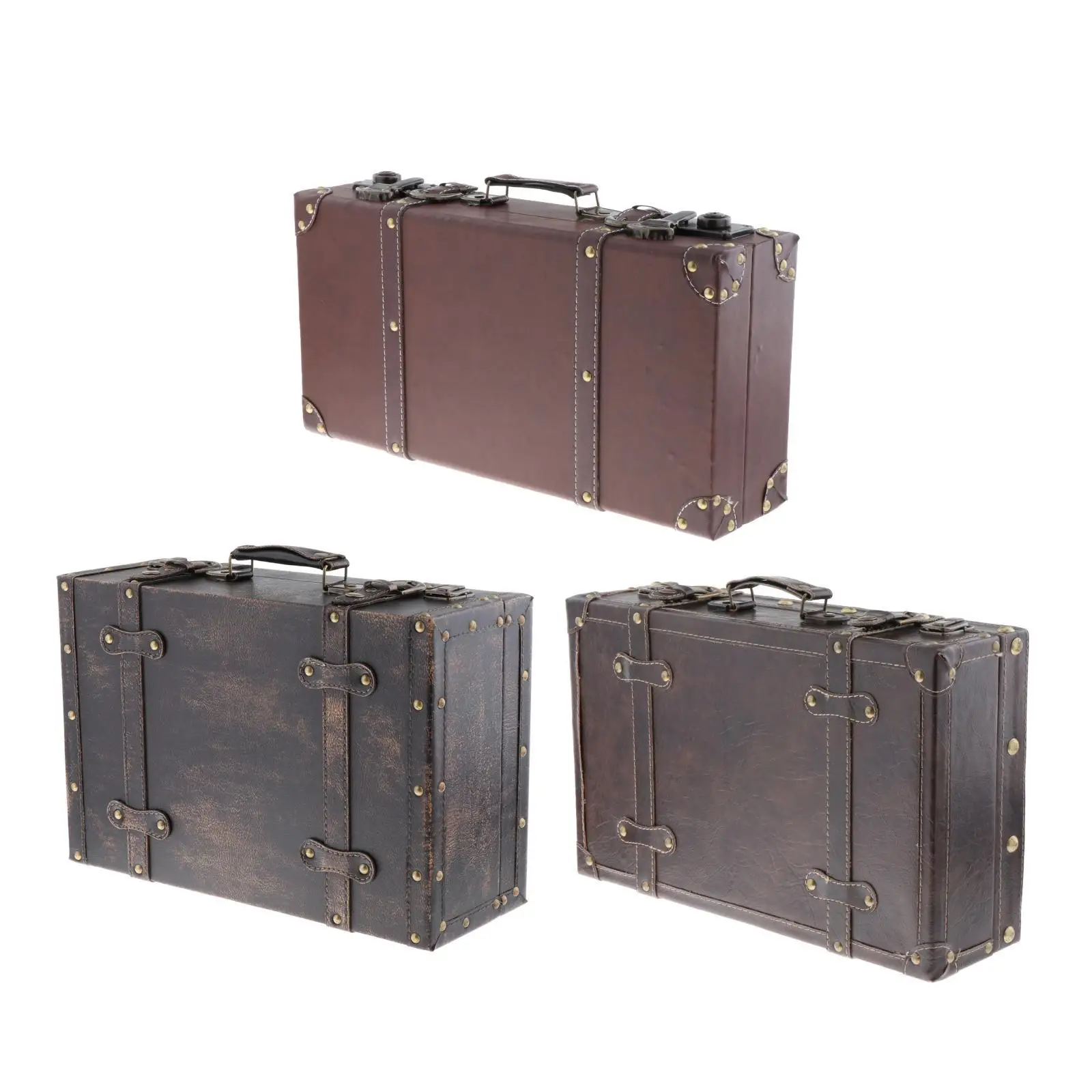 Valise en bois bleue avec doublure - Style nordique décoratif et fonctionnel