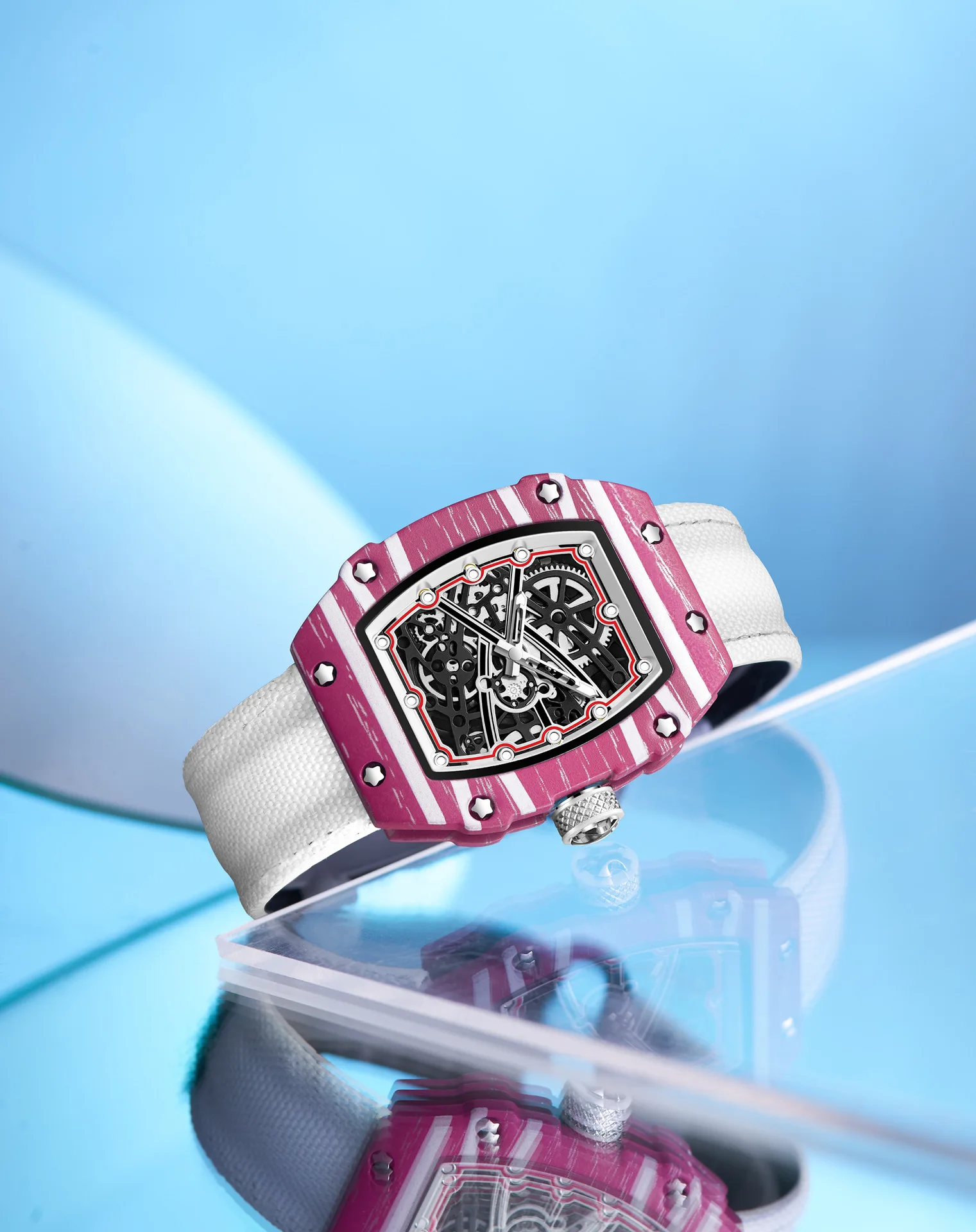 New Sports Fashion Quartz Watch for Men and Women, Ultra-Thin Barrel Series, Trendy and Fashionable, with Luminous Display, Nylon Strap, Electronic Quartz Movement, Suitable for Men, Ideal Gift for Va - 4