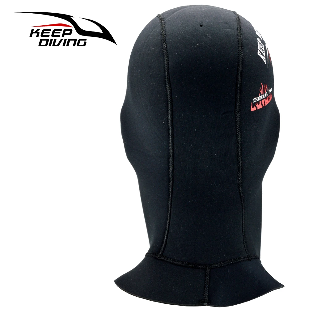 5MM ultra elastic thermal fiber neoprene scuba diving hood cap hat keep warm cold proof winter swim wetsuit wet suit equipment