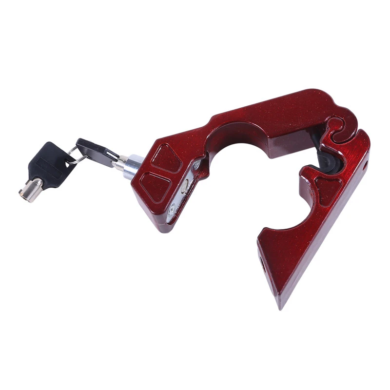 Motorcycle Handlebar Lock Brake Handle Lock Imitating Steal Lock Pull