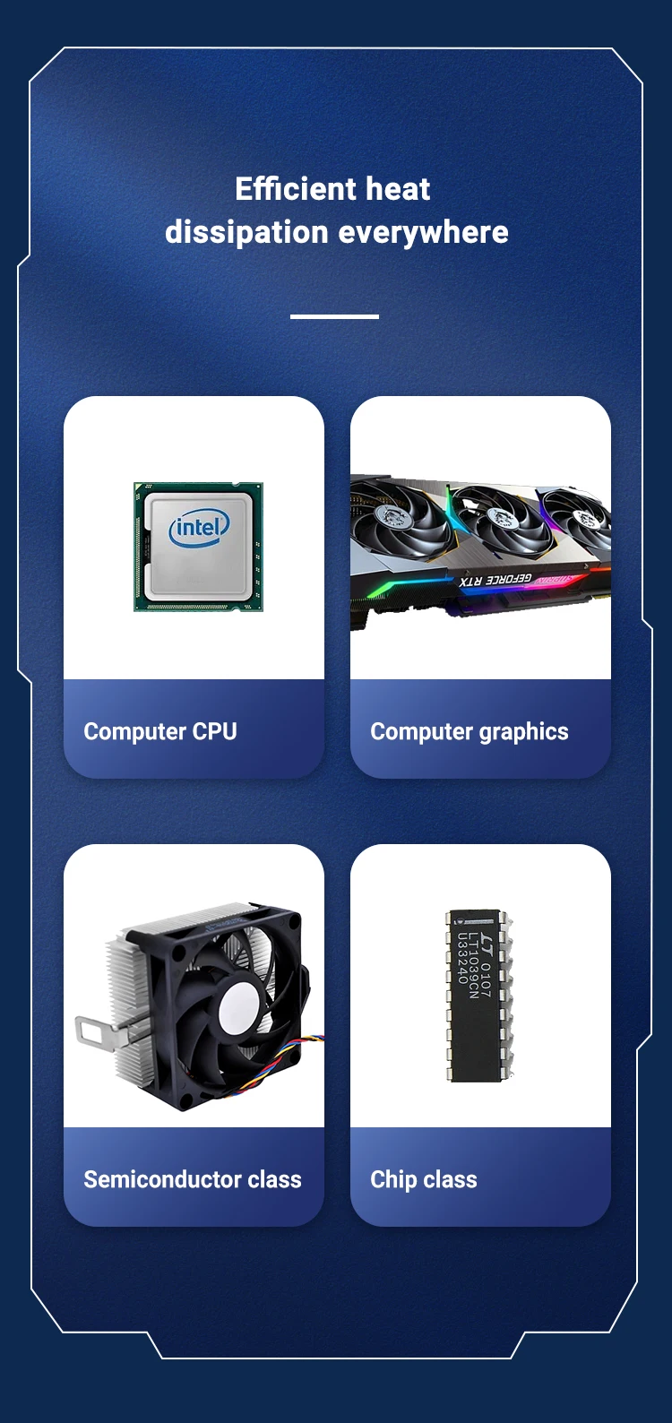 Pastas Térmicas, Composto de Condutividade para Laptop, CPU, GPU, VGA